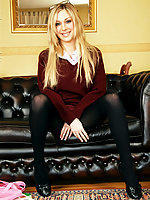 big tits high heels pantyhose uniform 