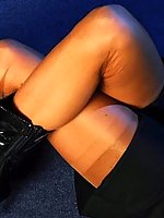boots feet high heels milf stockings 