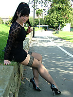 high heels stockings 