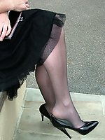high heels milf stockings 