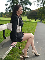black high heels outdoor stiletto 
