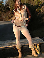boots pantyhose pissing public 